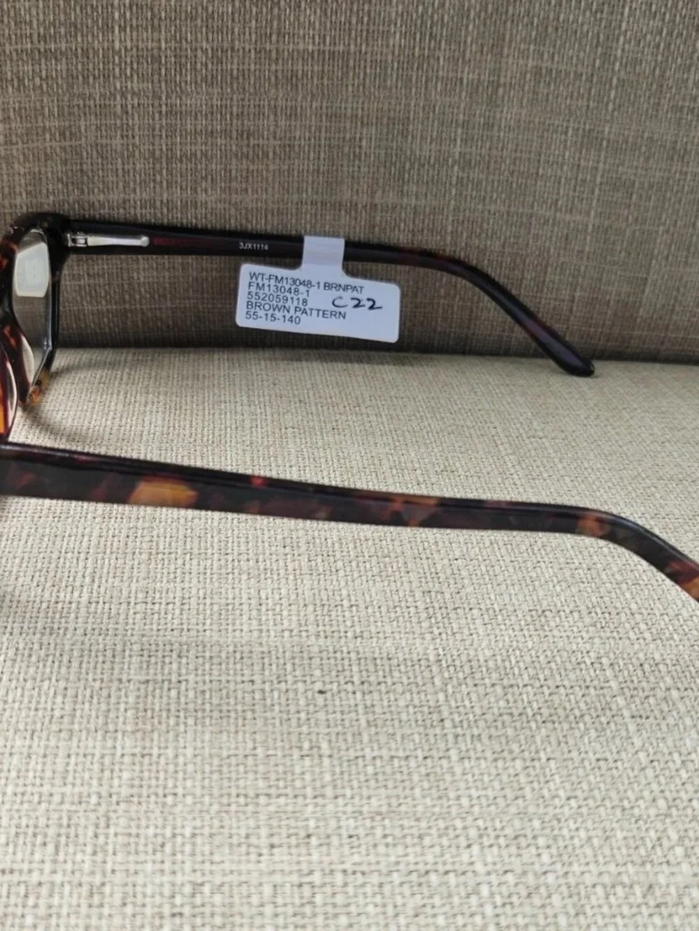 Wallmart Eyeglasses Frame Tortoise Brown Designer Look Eyewear FM13048 NWT $54